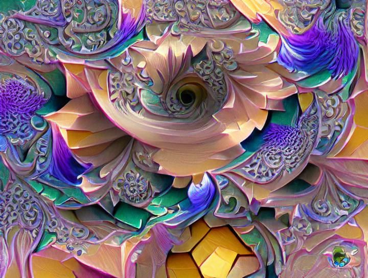 Enchanting Mandala: Complex Digital Art Illustration