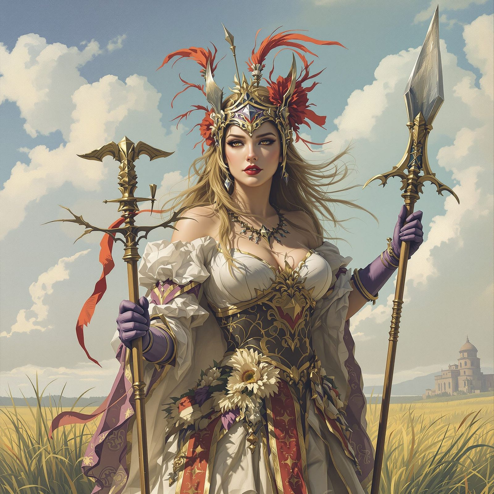 A Fair Maiden in a Mystical Setting