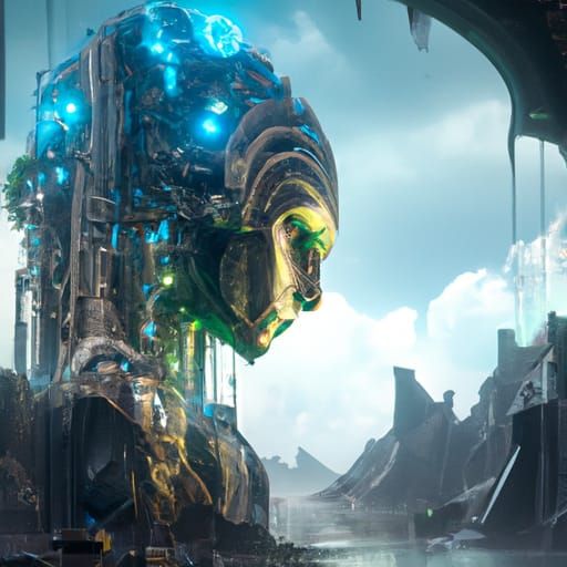 Fantastical AI Concept Art in Deep Color