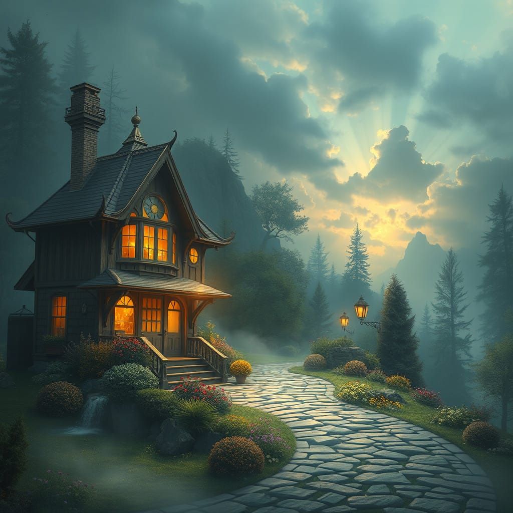 Surreal Fantasy Landscapes in Ethereal Hyperdetail