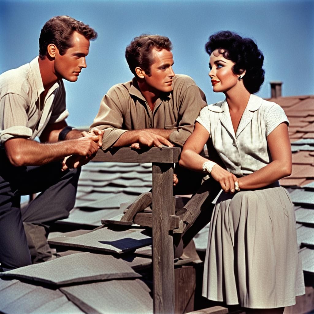 1950s movie with Elizabeth Taylor and Paul Newman.