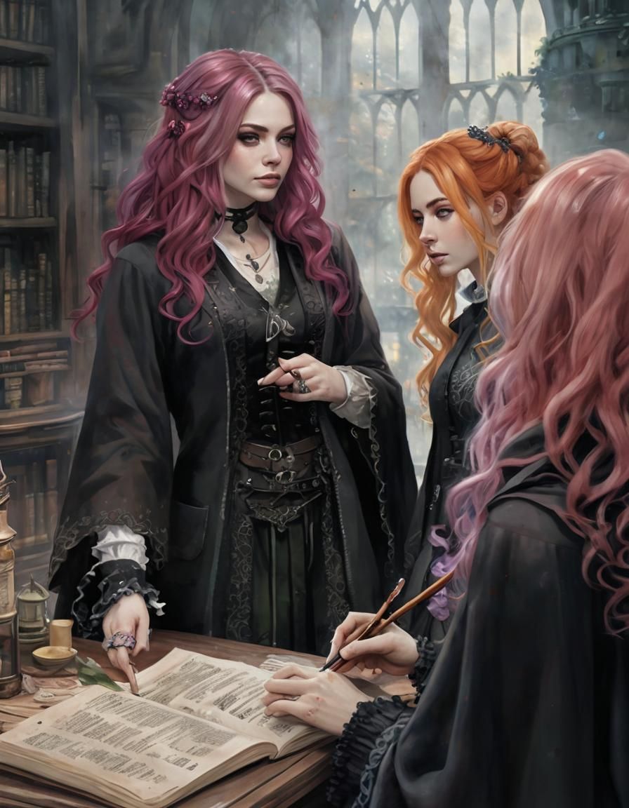 Wizard School Illustration