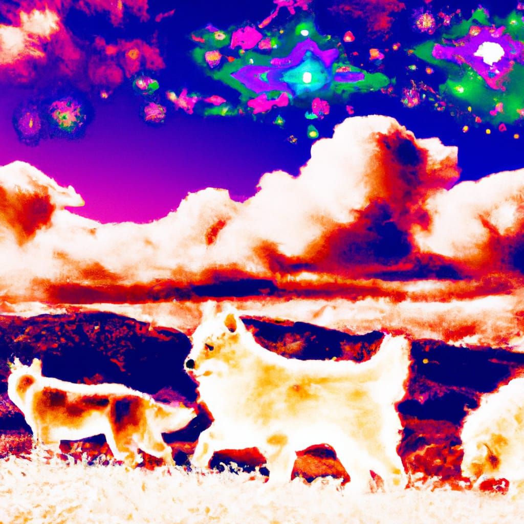 Infrared Quantum Dot Dogs in a Furry Landscape