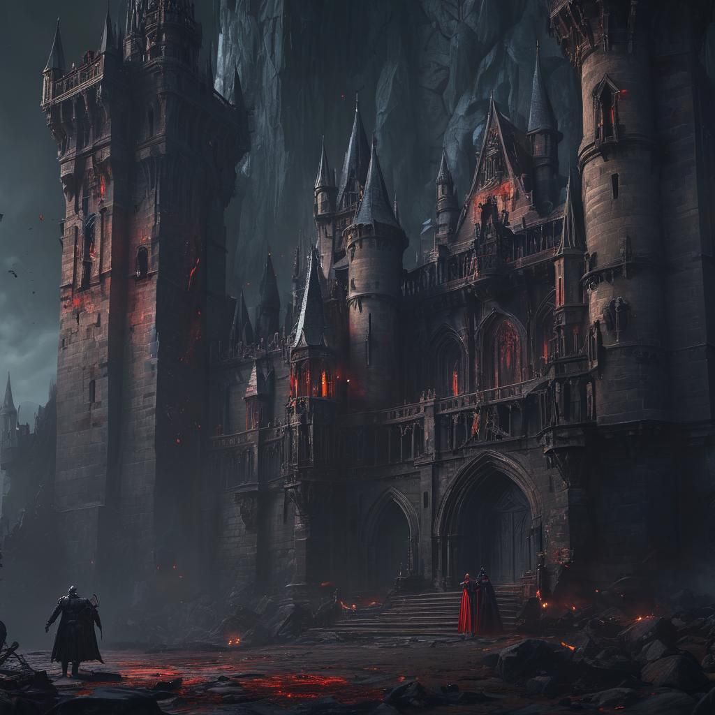 Gothic Castle: Dracula vs. Zeus in Epic Battle