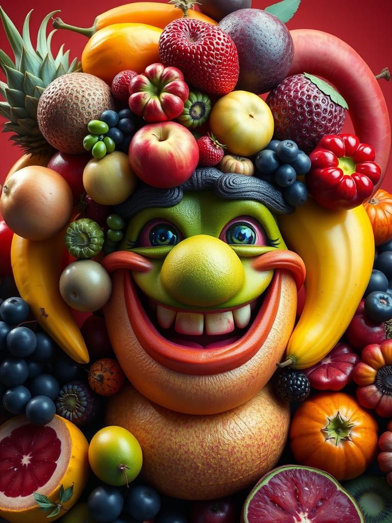 Exotic Fruit Arrangement in Vibrant Smile