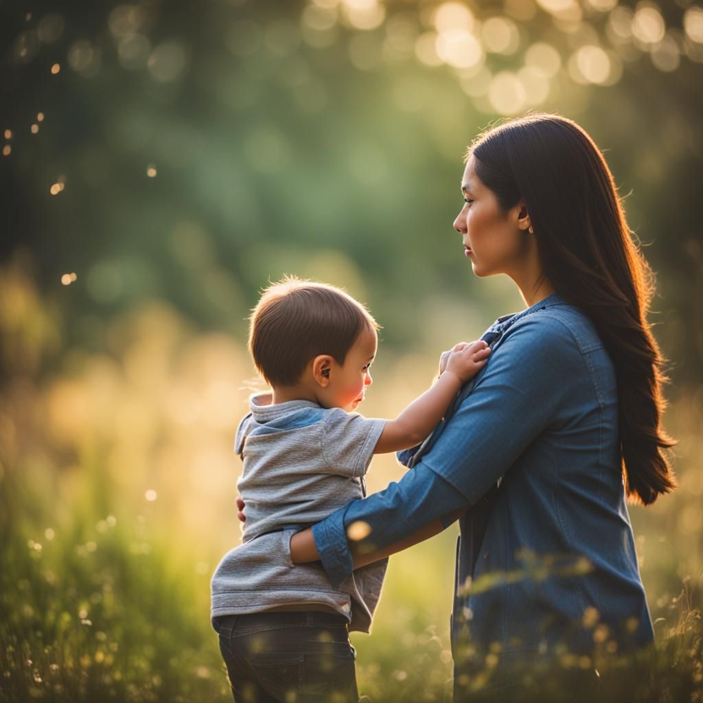 Mother Protecting Child: Professional Photography