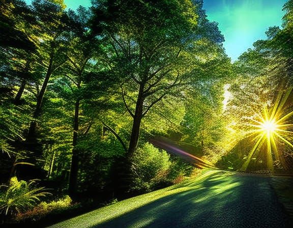 Hyperrealistic Sunshine Day