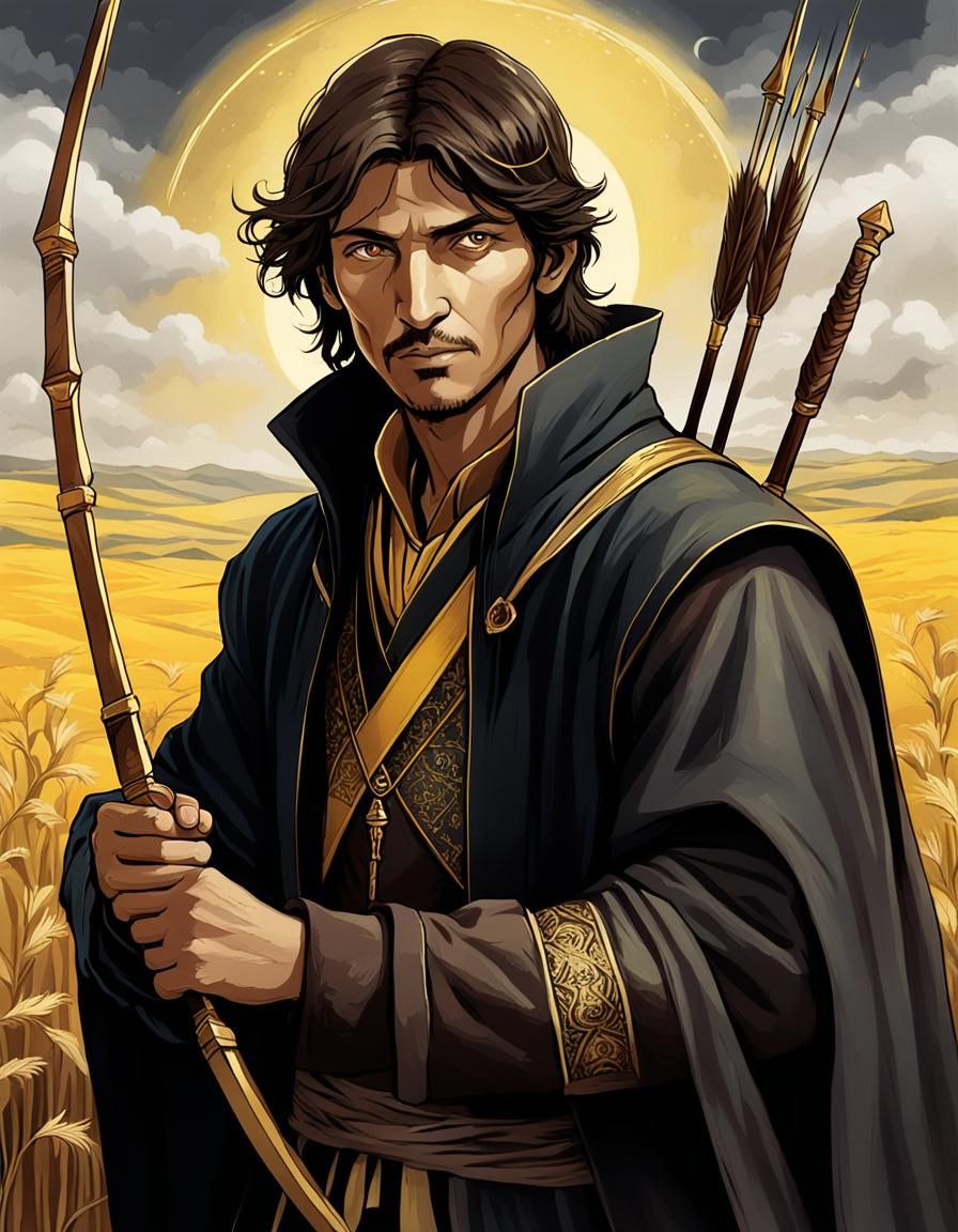 Tarot Card of Garun Al Marat, the Poet