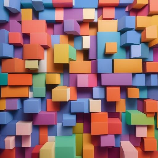 Tetris Block Museum in Candyland Wonderland