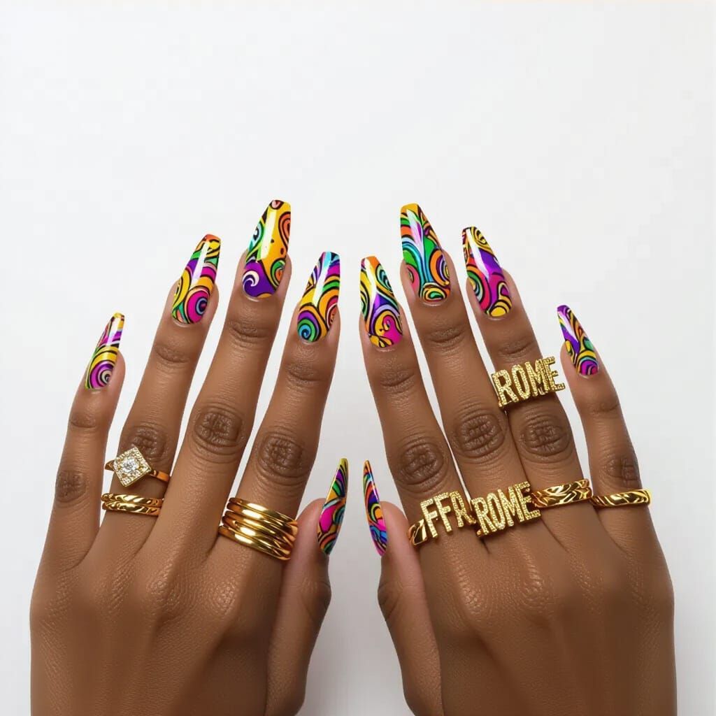 Ghetto Chic Nail Art: Freak and Rome