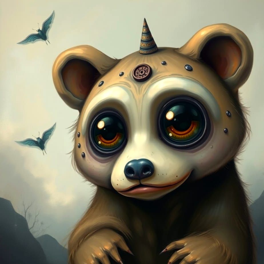 Prompt Challenge (Surreal Whimsical Bear)