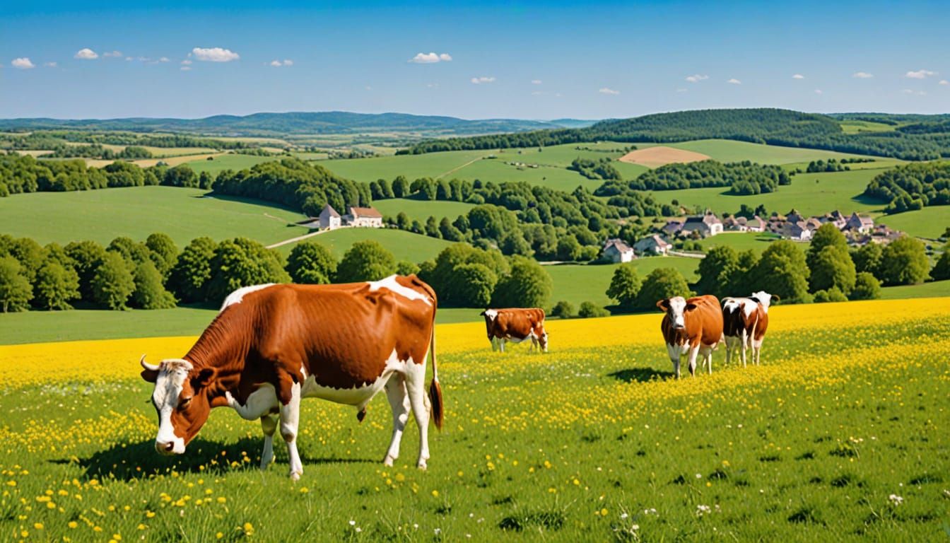 Lush Spring Countryside in Limousin