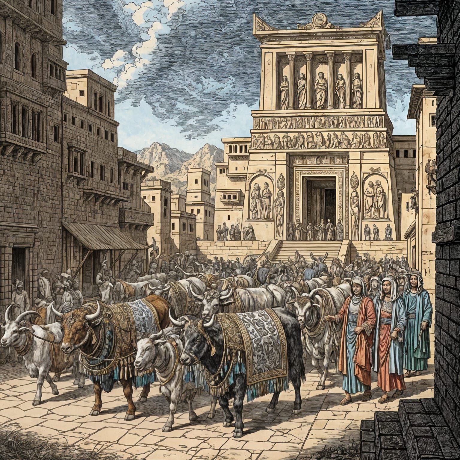 Animal Sacrifices at the Old Testament Temple