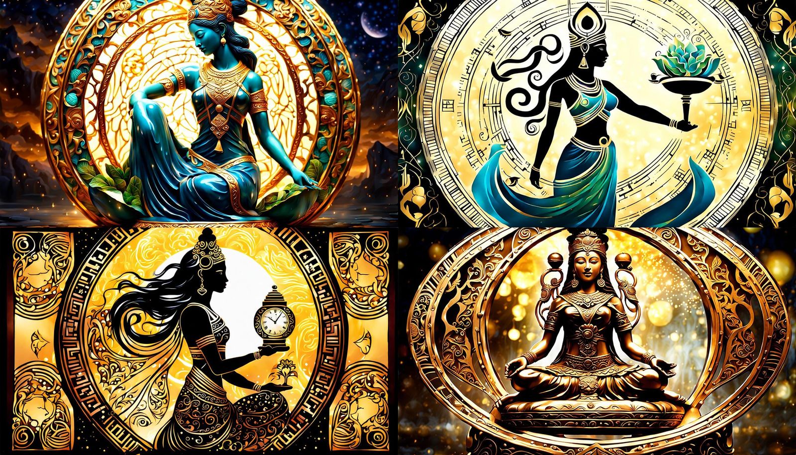 Nurturing Goddess with Hourglass Figure