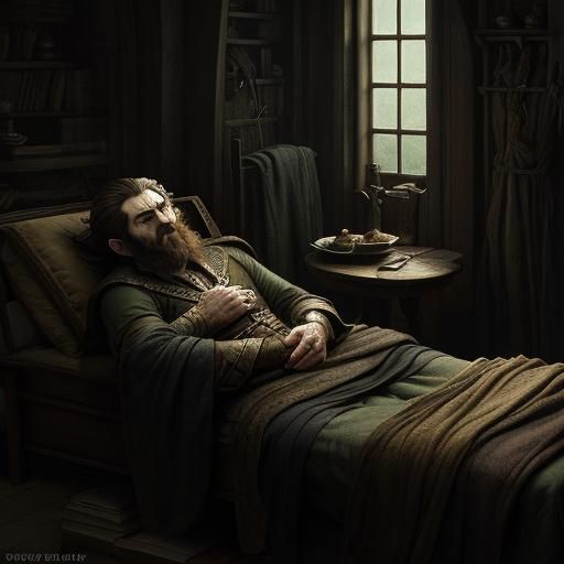 Sorrowful Farewell in Anime Style