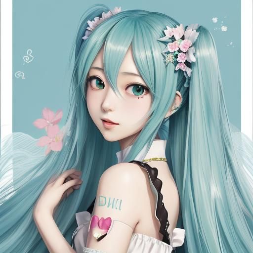 Princess Hatsune Miku Illustration
