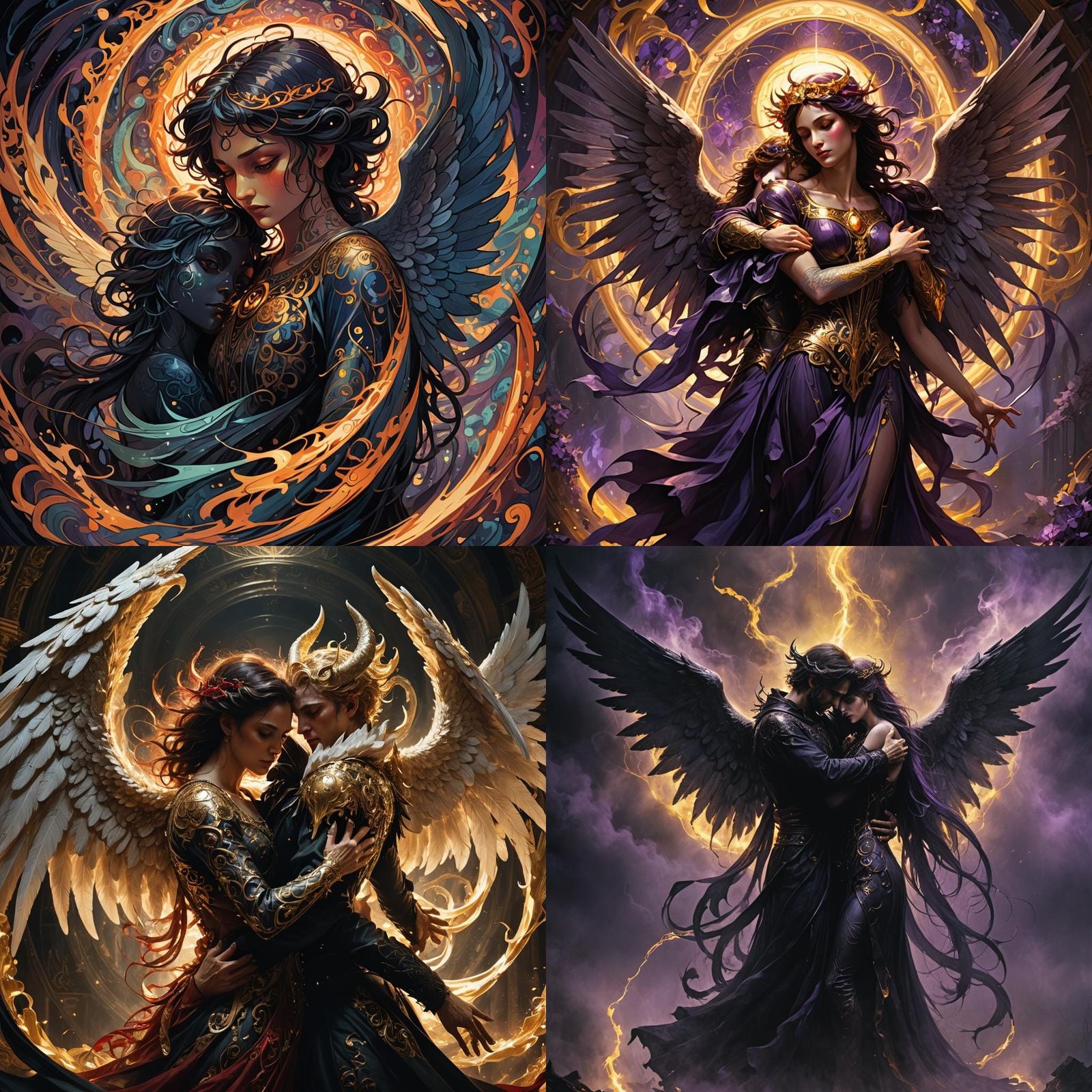 Angel and Devil: Light and Darkness Duality