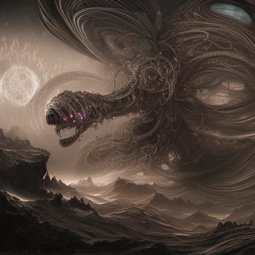 Defamed Earprint: Sci-Fi Horror Landscape