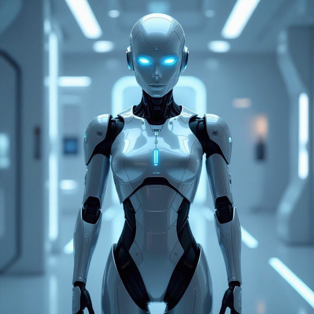 Futuristic Android Embodies Accutron Precision