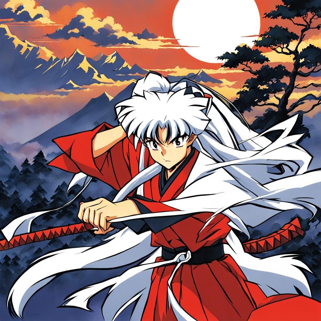 Inuyasha in Anime Key Visual Style