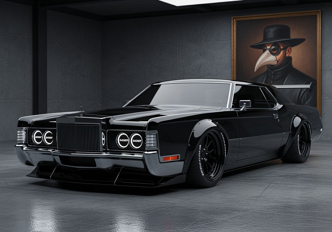 Custom 1971 Lincoln Continental Mark III in Unreal Engine