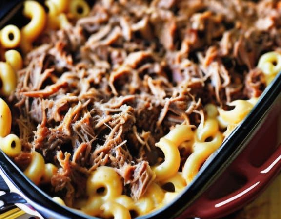 Pulled Pork BBQ Mac and Cheese Fusion