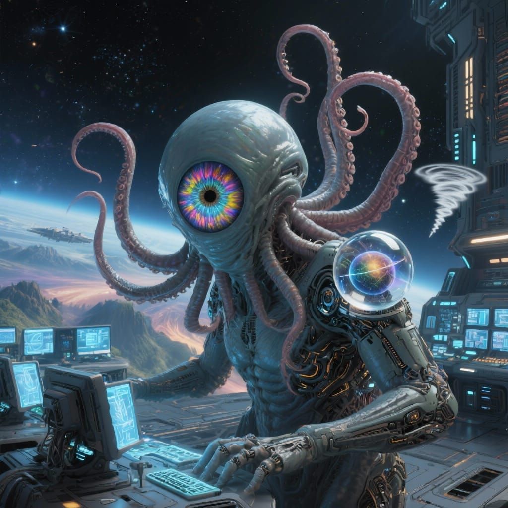 Alien Mind Controls Spaceship, Multiverse Orb