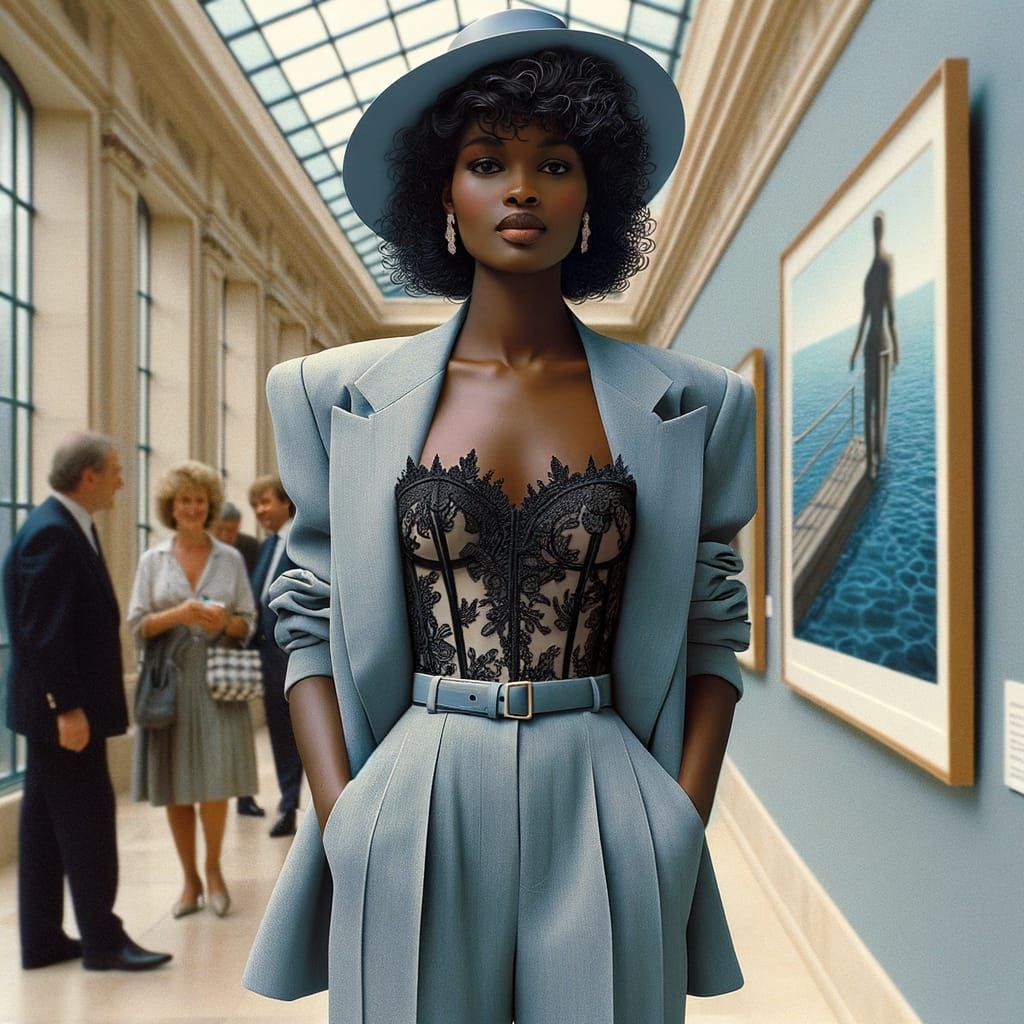 "Visite à Monaco " Haute couture printemps-été 1985.