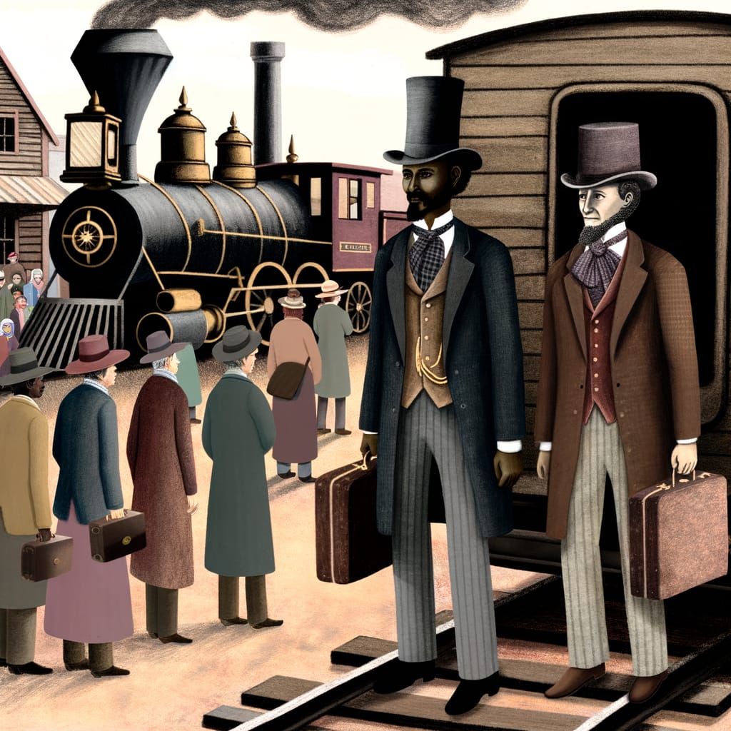 Historical Businessmen Arrive in the South During Reconstruc...