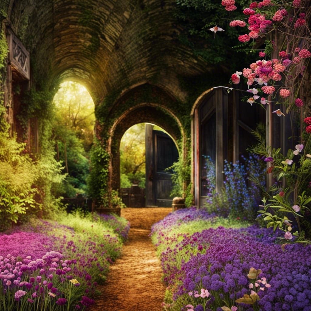 Enchanting Secret Flower Garden Image