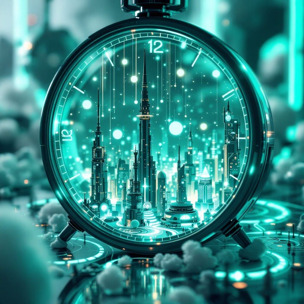 Holographic Futuristic City O5