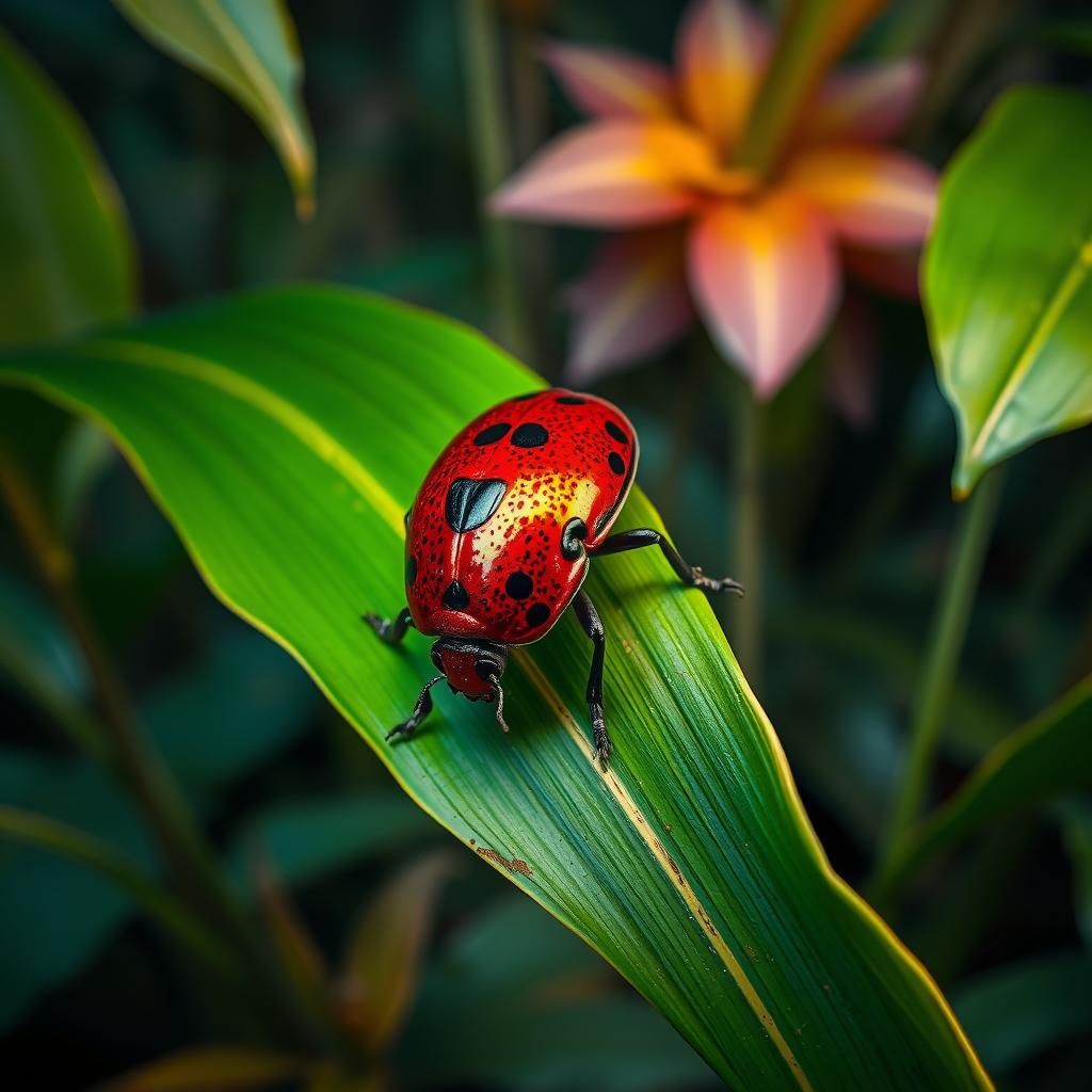 Red Speckled Jewel Beetle (Variation)