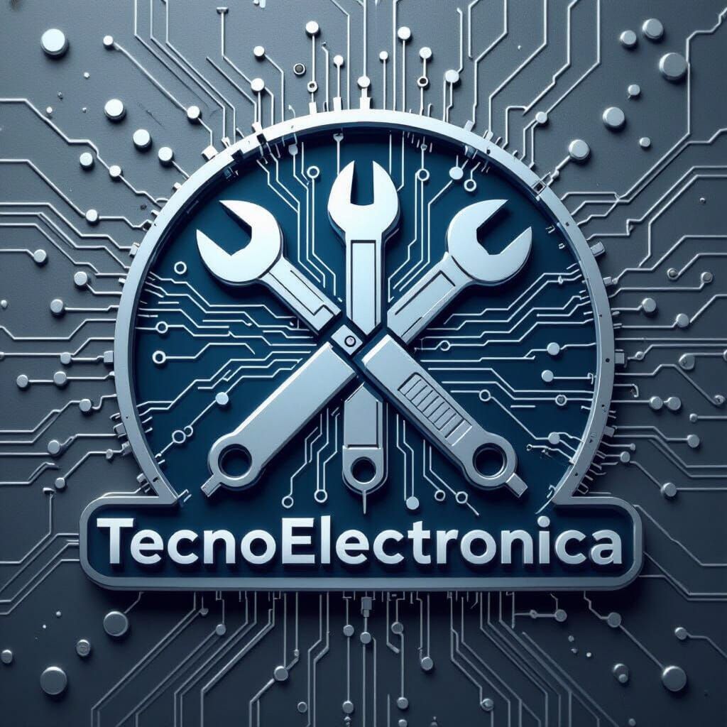 TecnoElectronica Logo: Realistic Electronic Repair Tools