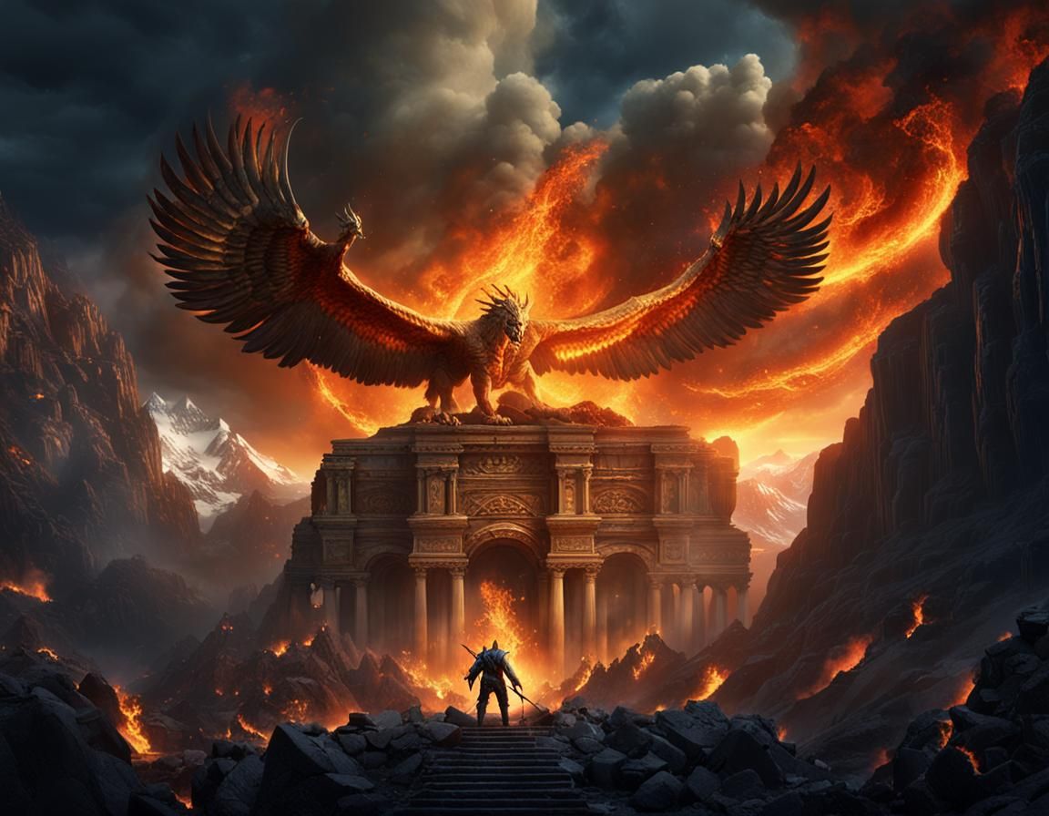 Prometheus Brings Fire: Fantasy Concept Art