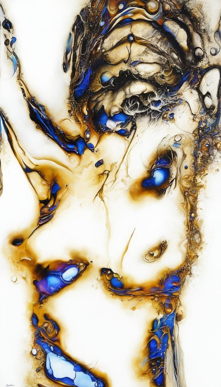 Surreal Abstract Lines in Vibrant Colors: A Dynamic Composit...