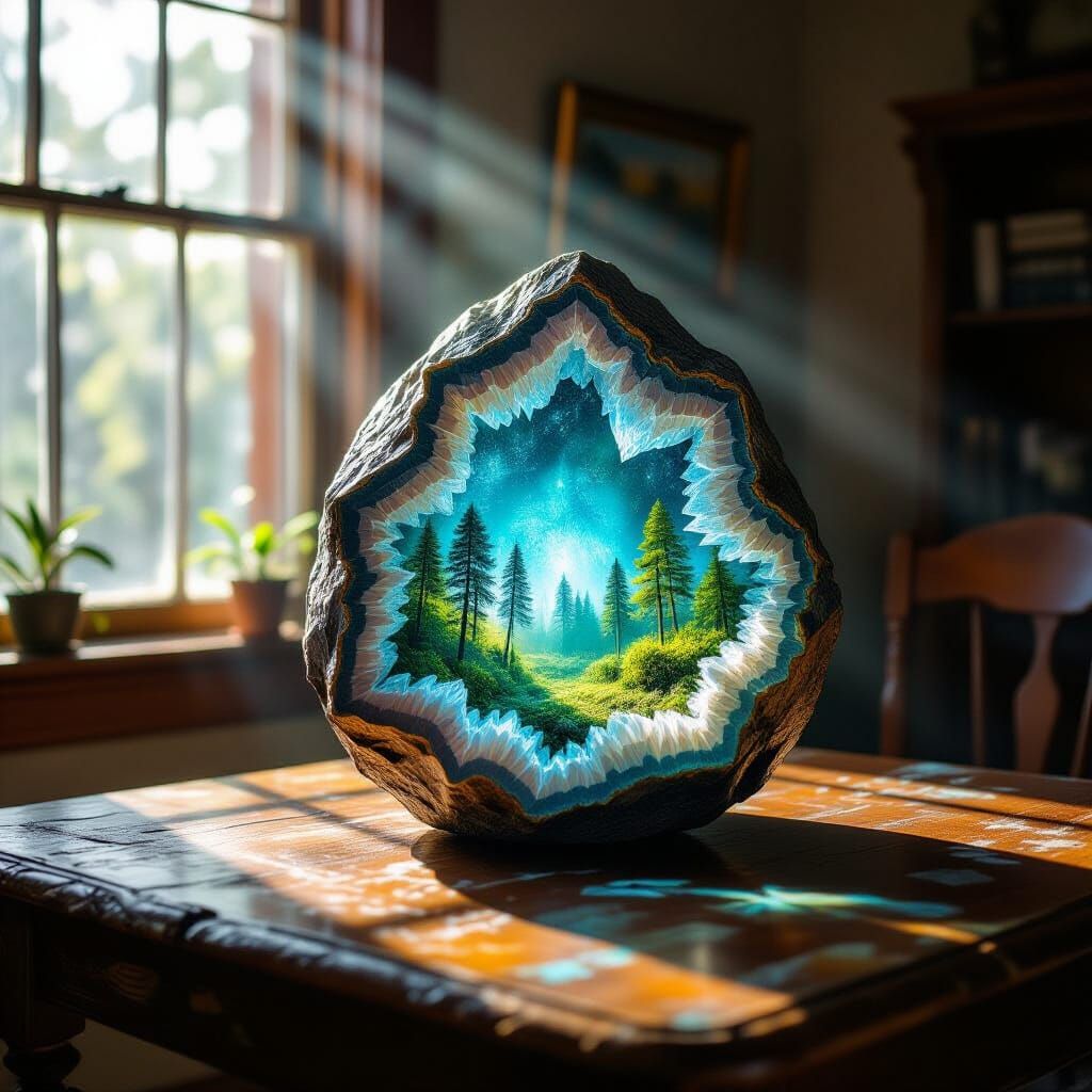 Colossal Geode Reveals Bioluminescent Forest: Cinematic Film...