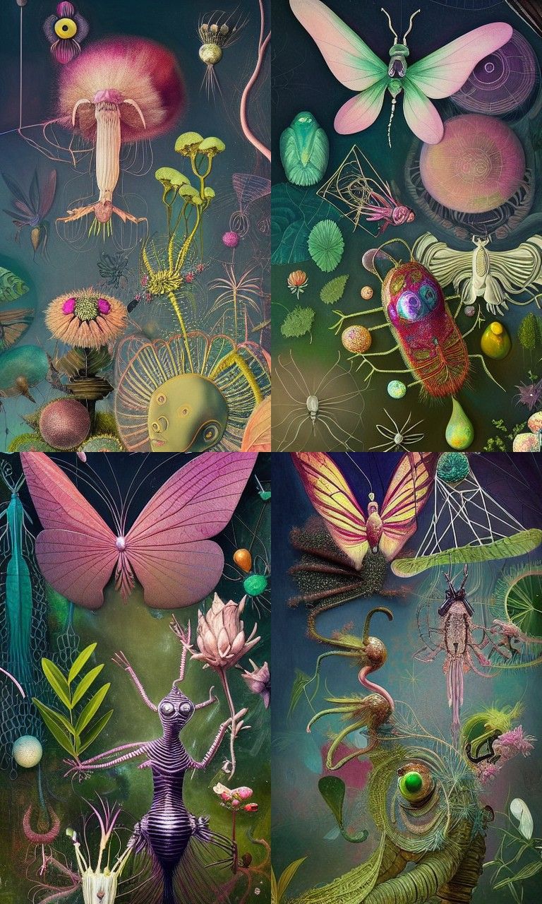 Intricate Surrealist Nature Illustration