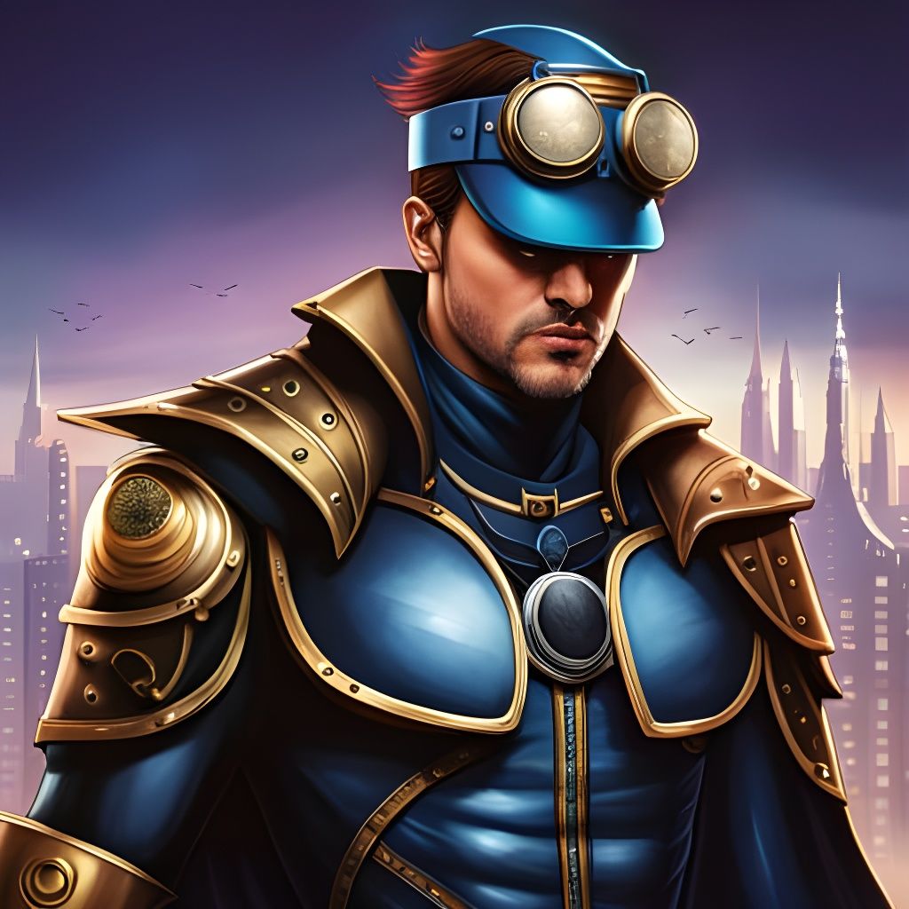 Steampunk Batman in Gothic City, Detailed Armor