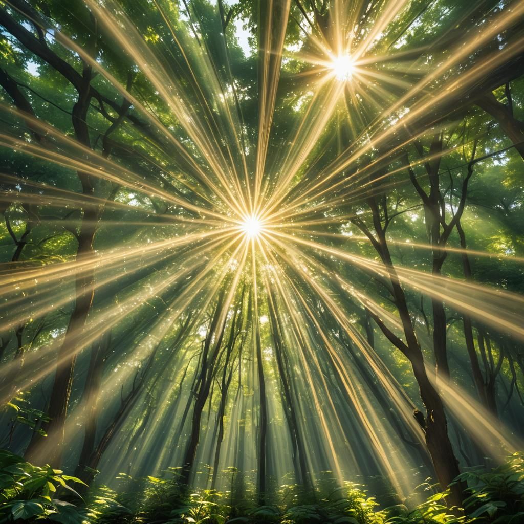 Surreal Sunshine Rays Dreamscape