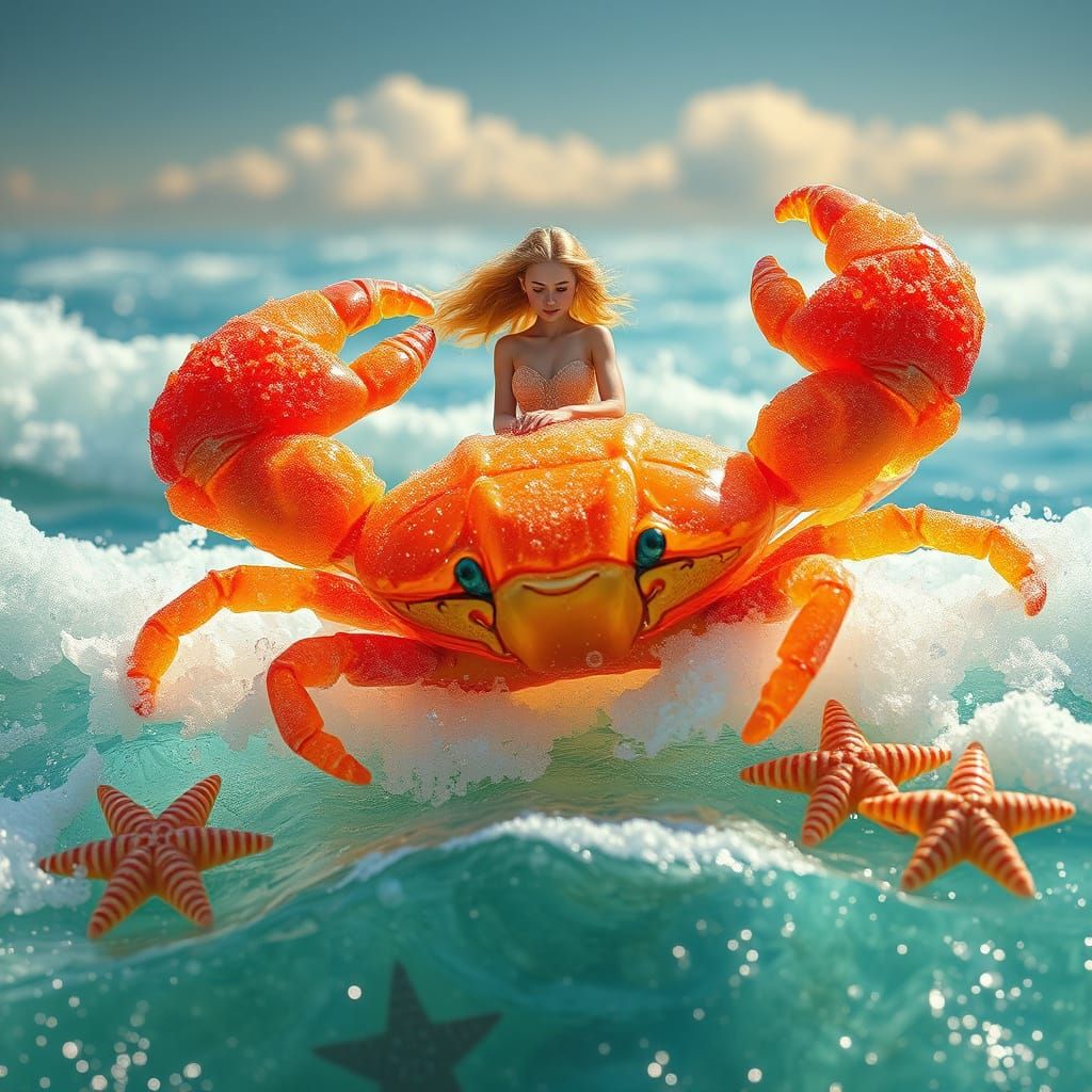 Soda Ocean with Gummy Candy Dolphins