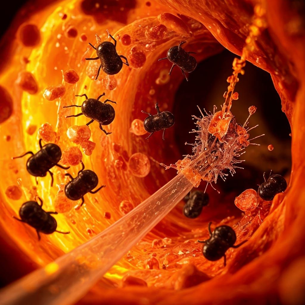 Nanobots Clear Artery Plaque in Stunning Closeup