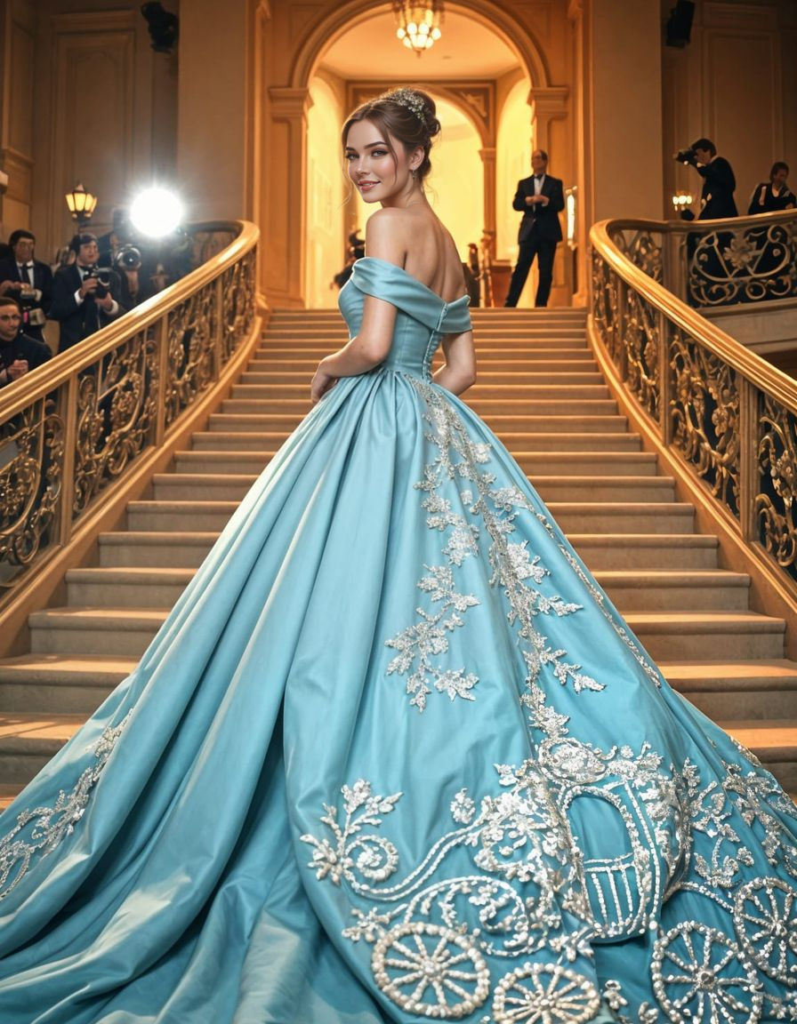 Cinderella Shines at the Met Gala in a Stunning Blue Gown