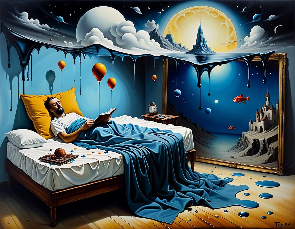 Surreal Dreams Painting in Oil on Canvas