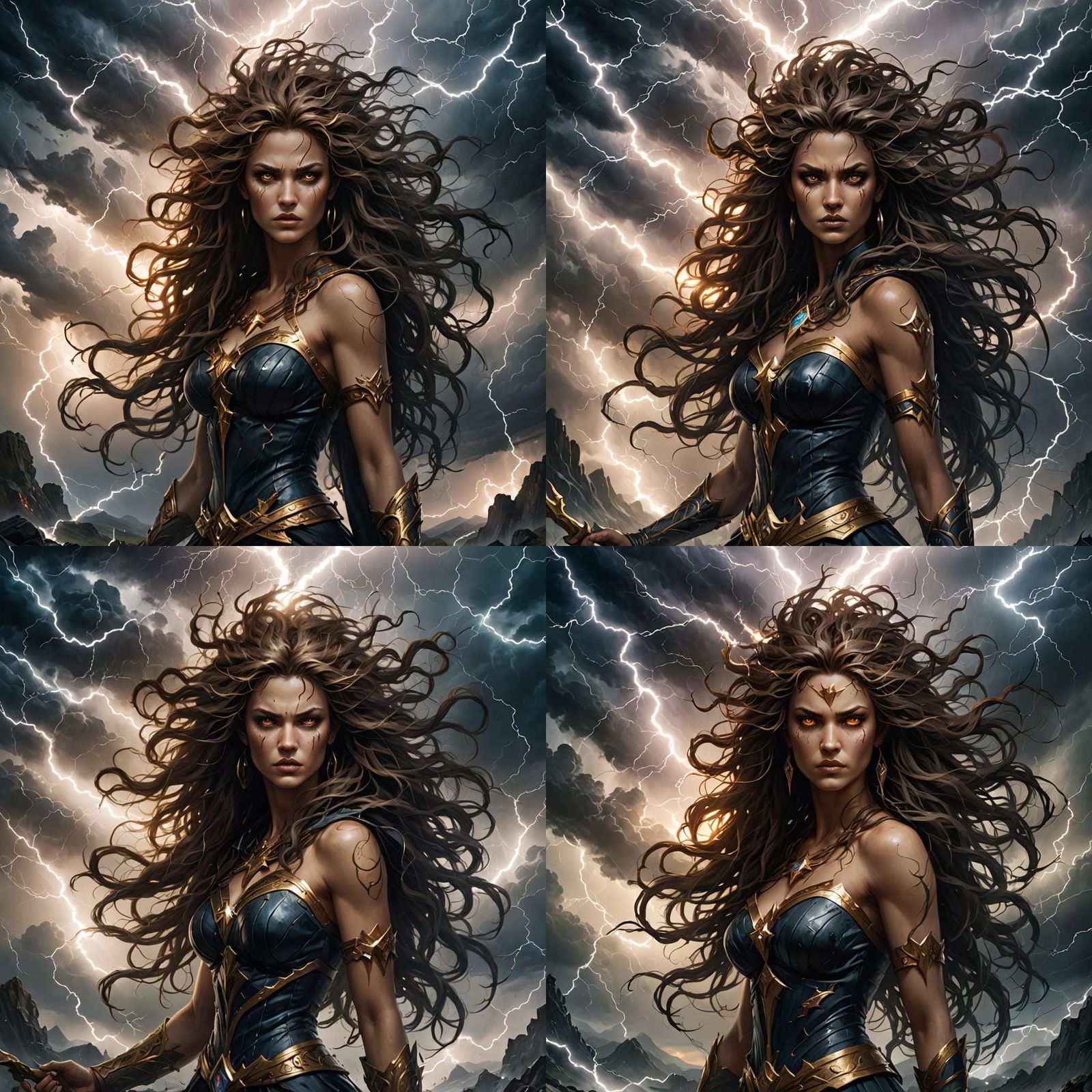 Goddess of Chaos Summons Lightning