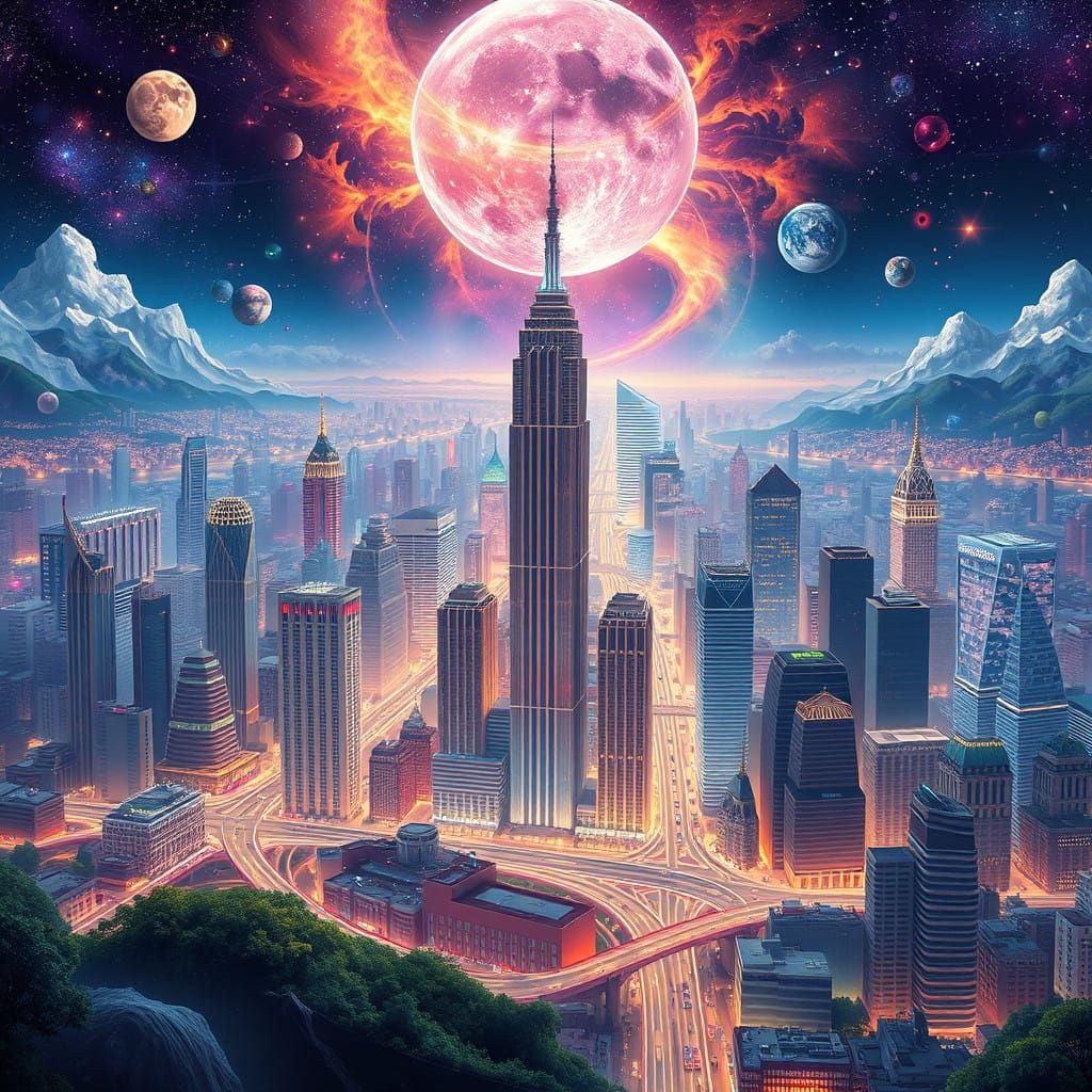 Neoglobalis: Vibrant Metropolis of a Distant Future