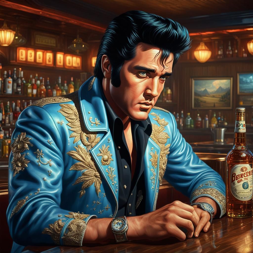 Elvis Presley In a Bar
