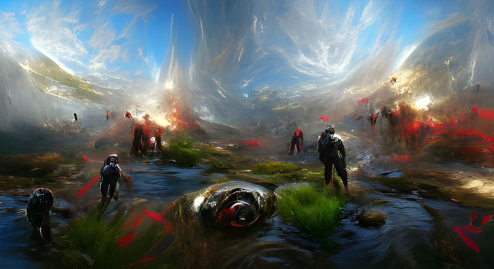 Abstract Quantum Realm Vortex of Color