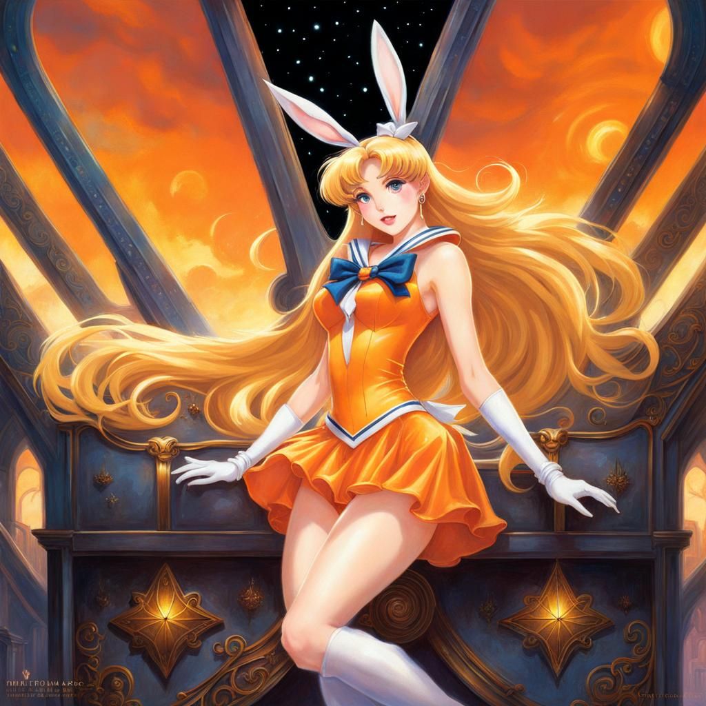 Sailor Venus in Bunny Suit: Ethereal Fantasy