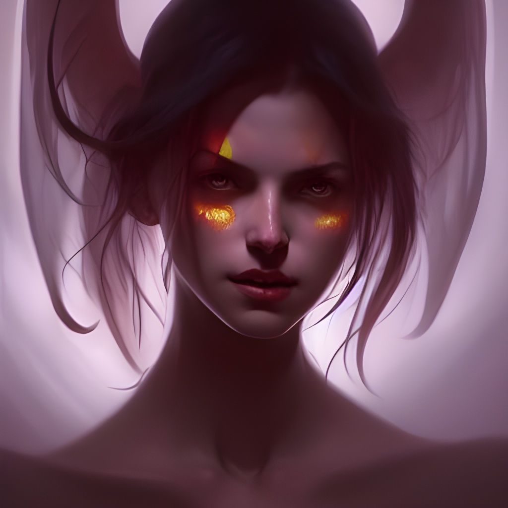 Demonic Possession Portrait in Hyperdetailed Style