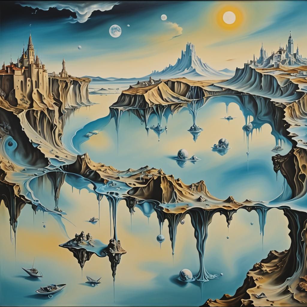 Surreal Dreamscape in Dali Style